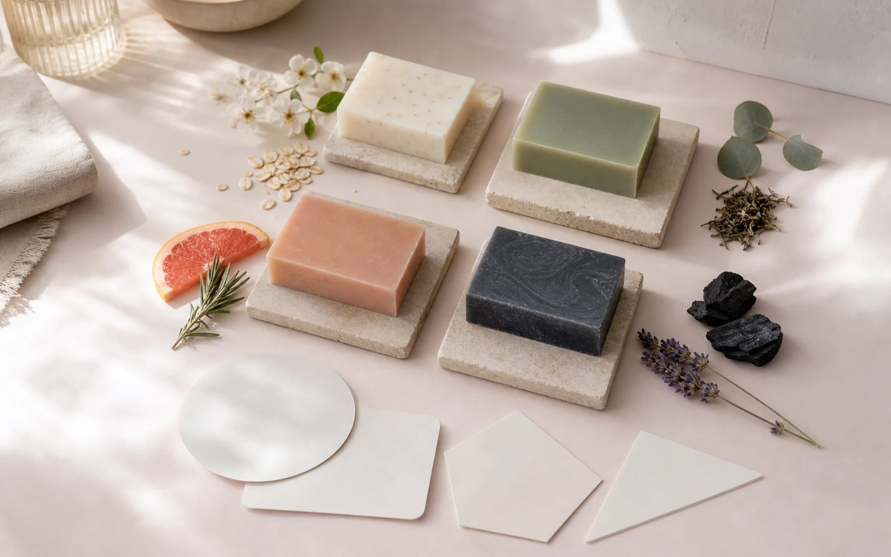 Editorial still life for How to Find the Right Soap
